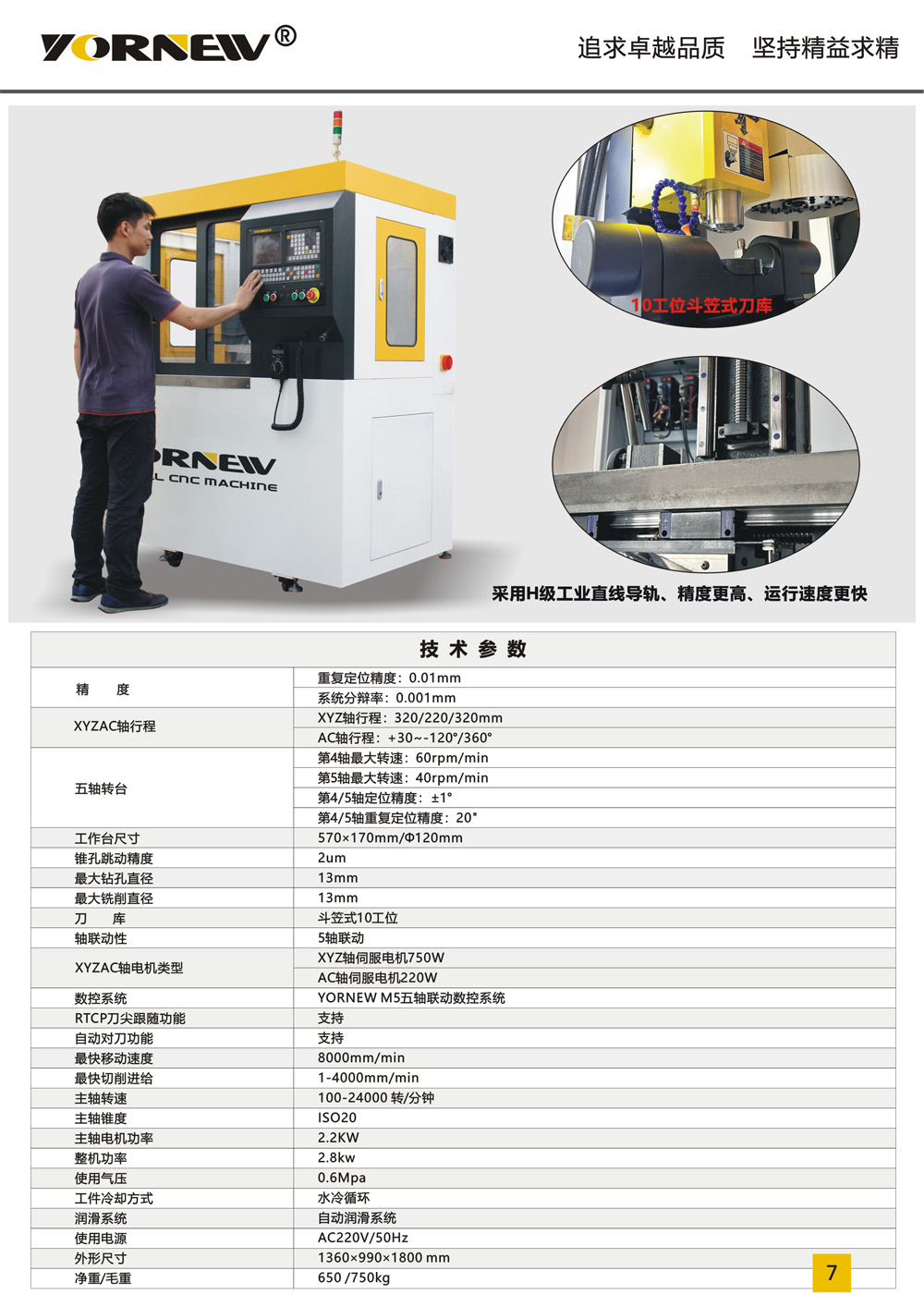 VMC300小型五軸機床產品彩頁